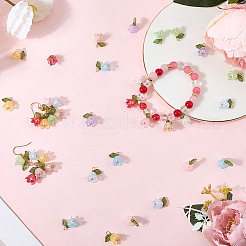 12 set di ciondoli con foglie di flora e fiori di giglio&nbsp;FIND-SC0016-69