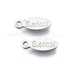 Anlaufgeschützte Charms aus Edelstahl 201&nbsp;STAS-N095-029
