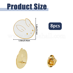 8 pin esmaltado de conejo&nbsp;JEWB-FH0003-04