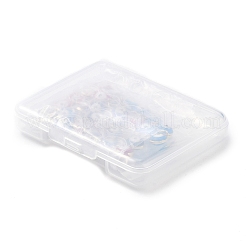 30pcs 6 perles d'émail en laiton de style&nbsp;KK-SZ0001-68