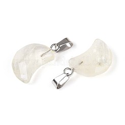 Pendentifs de quartz jaune naturel&nbsp;G-N349-02J-P