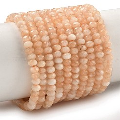 Gefärbte natürliche Malaysia Jade Rondelle Perlen&nbsp;G-E316-2x4mm-01
