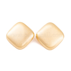 Aretes de latón con rombos para mujer&nbsp;EJEW-G391-15G