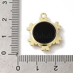 Anhänger aus plattierter Legierung mit Blumenständer&nbsp;FIND-I039-023B-G