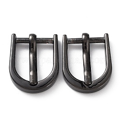 Boucles à rouleaux de réglage en laiton, pour accessoires ceinture bricolage, gunmetal, 21x18x5mm