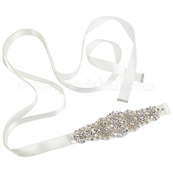 Craspire wedding brautgürtel für brautkleid, mit Strass-Kristall, beige, 105.31 Zoll (267.5 cm) lang