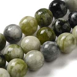 Xiuyu natural de abalorios de jade hebras, redondo, 10~10.5mm, agujero: 1.5 mm, aproximamente 39 pcs / cadena, 15.83'' (40.2 cm)