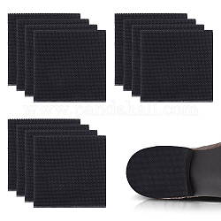 Benecreat 6 пара противоскользящих резиновых ботинок снизу, износостойкая подошва с рельефным рисунком для ремонта ботинок, кожаные ботинки, квадратный, чёрные, 62x62x4 мм