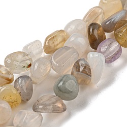 Botswana naturali agata fili di perle, pietra burrattata, pepite, 3~7.5x4.5~6x3~6mm, Foro: 1 mm, circa 61~66pcs/filo, 15.16''~15.35'' (38.5~39 cm)