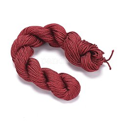 Hilo de nylon, Cordón de joyería de nailon para hacer pulseras tejidas personalizadas., rojo violeta medio, 1.5mm, 14 m / lote