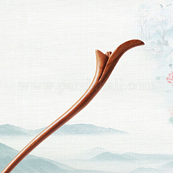 Деревянные палочки для волос, винтажные декоративные аксессуары для волос, Растение, 180 мм