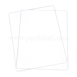 Spingidisco acrilico trasparente, cuscinetti da taglio, rettangolo, chiaro, 19.65x15x0.3cm
