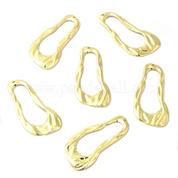 Iron Pendants, Irregular Shape Charm, Golden, 44x23.5x2mm, Hole: 1.2mm