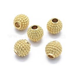 Perline in ottone, placcato di lunga durata, rondelle, oro, 8mm, Foro: 2.5 mm