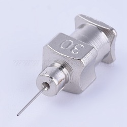 Stainless Steel Fluid Precision Blunt Needle Dispense Tips, Stainless Steel Color, Pin: 0.31mm, 18x6mm, Inner Diameter: 4mm