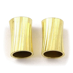 Perline di vetro tubo, perline con foro grande, colonna, oro, 13x8.5mm, Foro: 7 mm