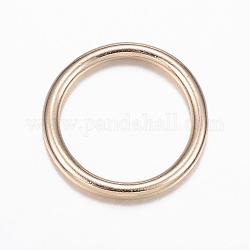 Anelli tondi saldati in lega, anelli di salto saldati, anelli di salto chiusi,  piombo & cadmio & nichel libero, anello, oro chiaro, 12 gauge, 18.5x2mm, diametro interno: 15mm