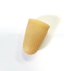 Силиконовые накладки на пальцы, инструмент для валяния иглой, желтые, 37x21 мм