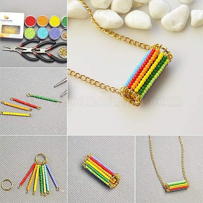 1X(Seed Beads for Bracelets, 24 Colors 3mm Colored Small Glass Beads for  Brace