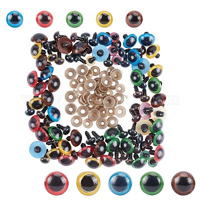 Craft Plastic Round Safety Eyes Plush Toys Accessories Shinning