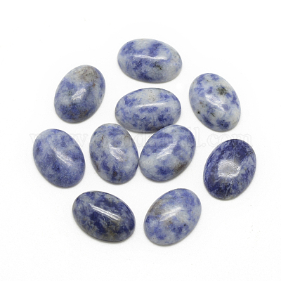 Cabujones naturales de punto azul&nbsp;G-R415-8x10-45-1