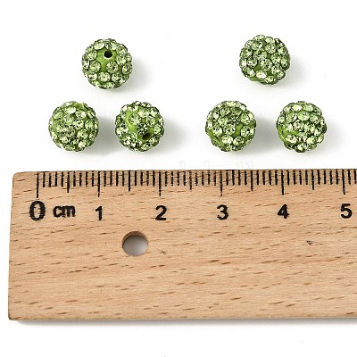 Perles de boule pavé disco &nbsp;X-RB-H258-8MM-214-1