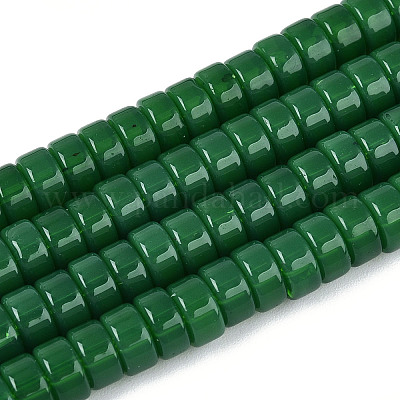 Nachahmung Jade Glasperlen &nbsp;LS-GLAA-N027-3x6mm-02-1