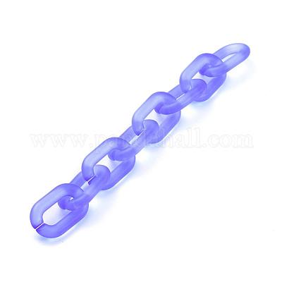 Handgefertigte transparente Acrylkabelketten&nbsp;AJEW-JB00575-05-1
