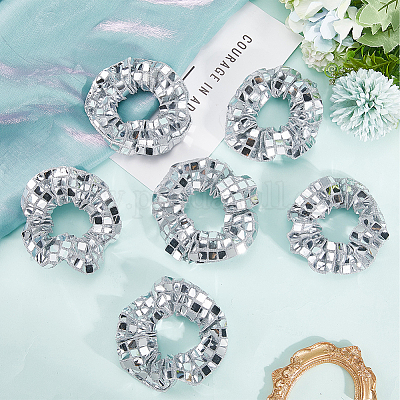 Elastischer Haarschmuck aus Polyester&nbsp;AJEW-WH20072-03B-1