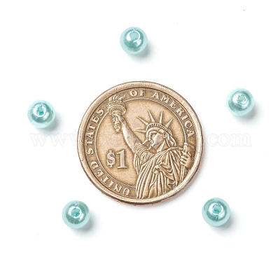 Perles acryliques de perles d'imitation&nbsp;PL609-01-1