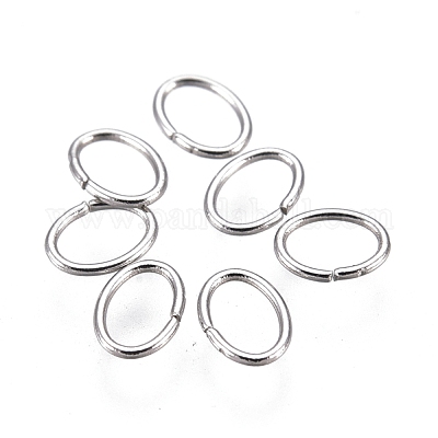 500Pcs Oval Stainless Steel Jump Rings Open Jump Rings Findings