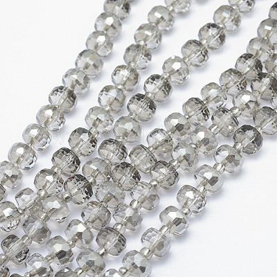 Chapelets de perles en verre électroplaqué&nbsp;EGLA-J141-A-PL02-1
