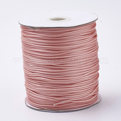 1mm Braided Waxed Cord, Red - The Bead Hold