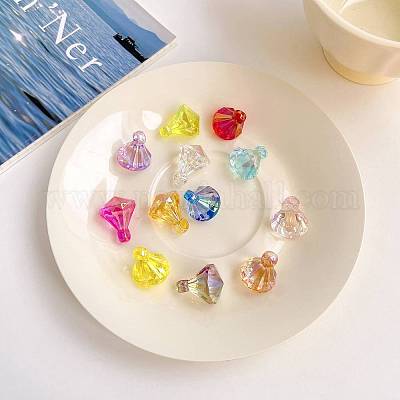 Pendentifs en acrylique transparent &nbsp;OACR-E027-01-1
