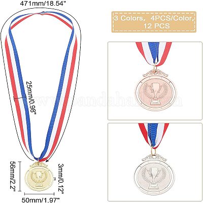  Medallas de premio de bronce de plata Juguetes para