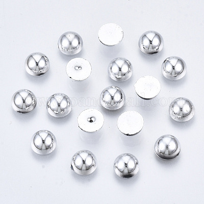 Abs Kunststoff Cabochons&nbsp;OACR-S034-6mm-02-1