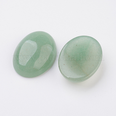 Cabujones de espalda plana aventurina verde natural&nbsp;G-G741-25x35mm-14-1