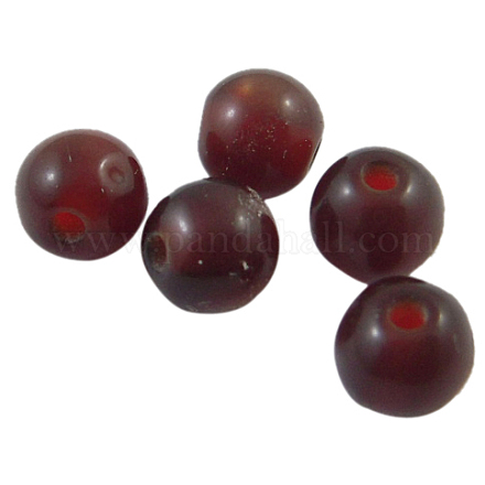 Round Imitated Cat Eye Resin Beads X-RB001Y-23-1
