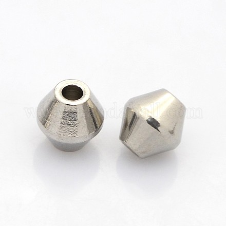 Bicone 201 Stainless Steel Beads STAS-N044-15-1