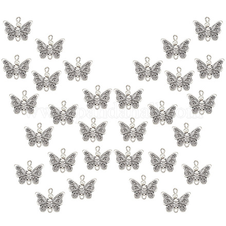 AHANDMAKER 30 Pcs Butterfly Connectors Charms FIND-GA0002-66-1