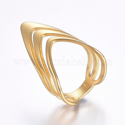 Hollow 304 Stainless Steel Wide Band Finger Rings RJEW-H126-52G-17mm-1