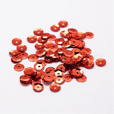 Plastic Paillette Beads PVC-A001-6mm-01-1