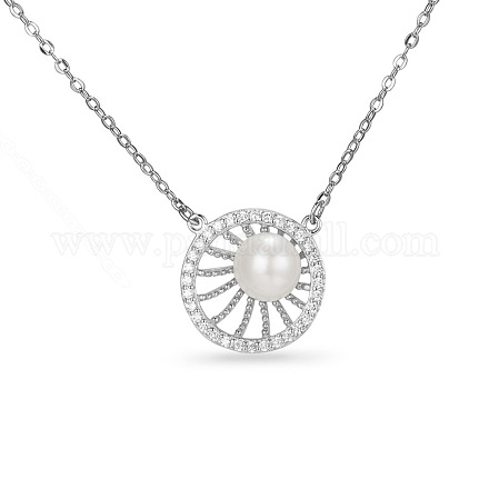 SHEGRACE Pretty Sterling Silver Pendant Necklace JN114A-1