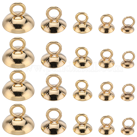 Sunnyclue 100 pièces 5 taille 201 en acier inoxydable perle bouchon pendentif bails STAS-SC0006-01-1