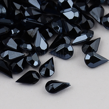Garment Accessories Pointed Back Taiwan Acrylic Rhinestone Pointed Back Cabochons ACRT-M001-6x10mm-18-1