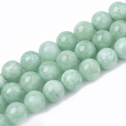 Natürliche weiße Jade perlen Stränge X-G-T064-51-1