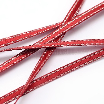 Polyester Grosgrain Ribbons for Gift Packing SRIB-L027-006-250-1