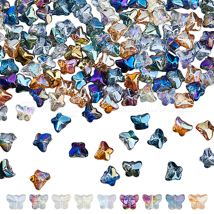 Dicosmétique 220 pièces 11 couleurs galvanoplastie perles de verre transparentes GLAA-DC0001-30-1