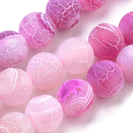 Natural Weathered Agate Beads Strands G-S259-05I-8mm-1