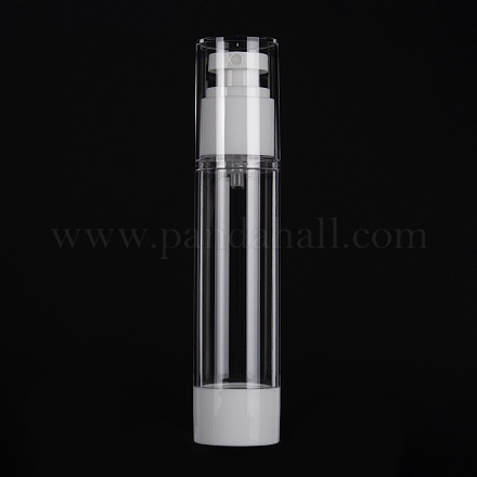 プラスチック真空スプレーボトル  詰め替え可能なボトル  ホワイト  15.4x3.3cm  容量：50ml（1.69fl.oz） MRMJ-F015-01C-1